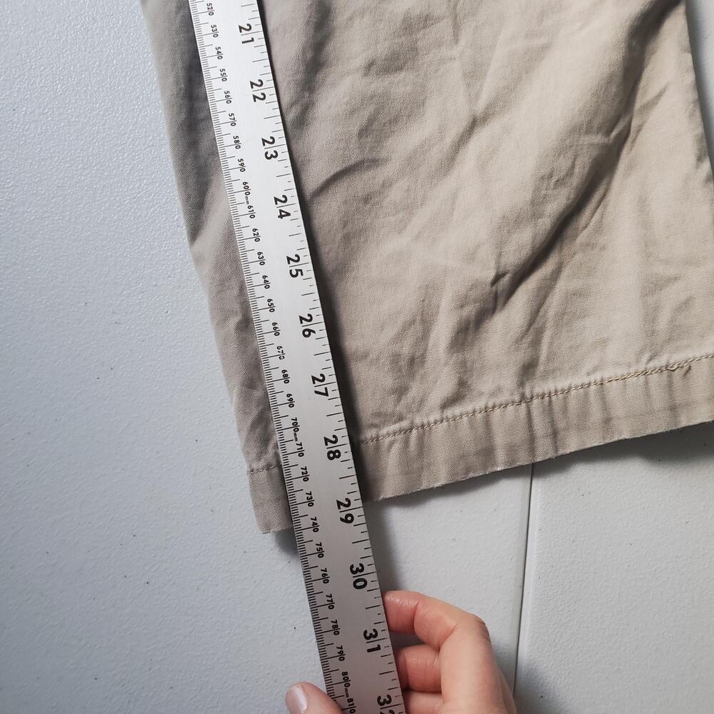 Y2K American Eagle Outfitters Pants Mens 29x30 Beige Cargo Cotton Canvas Baggy - Picture 4 of 7